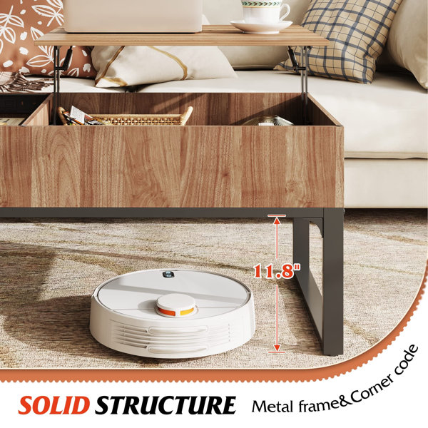 Valero coffee table with outlet storage